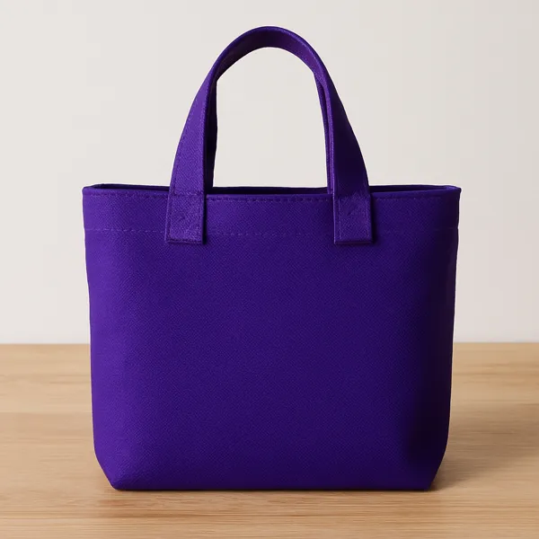 bolso loneta morado
