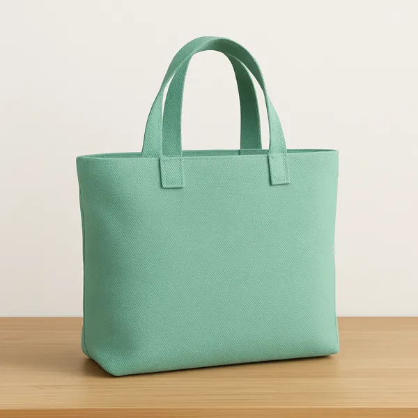 bolso loneta verde agua